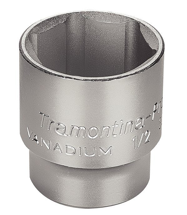 Soquete Sextavado em Aço Cromo Vanádio 1.1/4" - Encaixe 1/2" Tramontina PRO