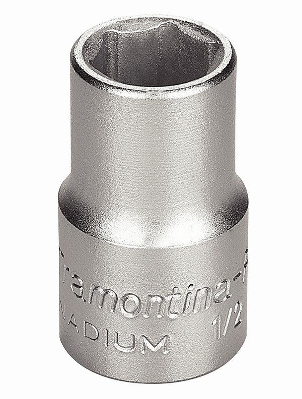 Soquete Sextavado em Aço Cromo Vanádio 1/2" - Encaixe 1/2" Tramontina PRO