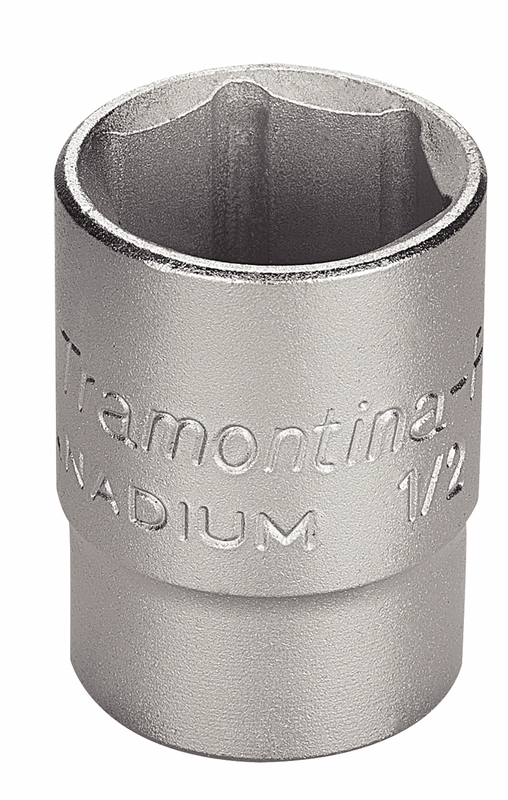 Soquete Sextavado em Aço Cromo Vanádio 11/16" - Encaixe 1/2" Tramontina PRO