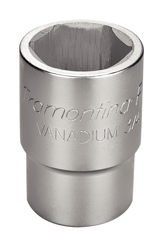 Soquete Sextavado em Aço Cromo Vanádio 27 mm - Encaixe 3/4" Tramontina PRO