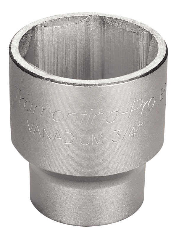 Soquete Sextavado em Aço Cromo Vanádio 60 mm - Encaixe 3/4" Tramontina PRO