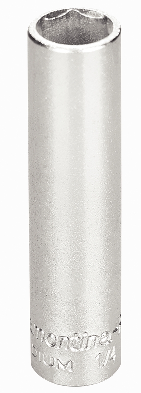 Soquete Sextavado Longo em Aço Cromo Vanádio 8 mm - Encaixe 1/4" Tramontina PRO