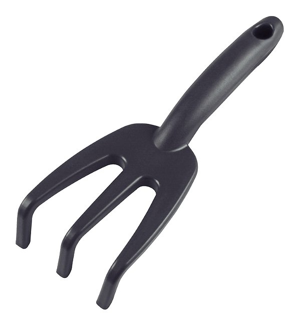 Ancinho com 3 Dentes para Jardinagem Tramontina em Plástico Grafite
