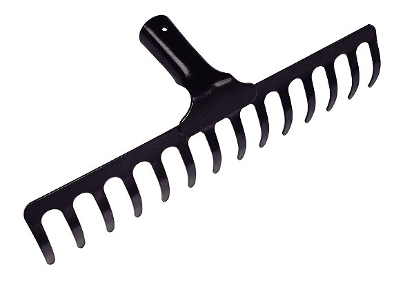 Ancinho Curvo Metálico Leve Tramontina 14 Dentes sem Cabo