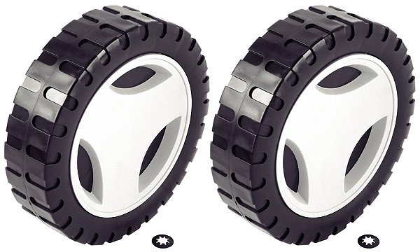 Roda Maior Ø 170 mm e Calota Plástica Tramontina (2 un.) para Cortador de Grama CE35P