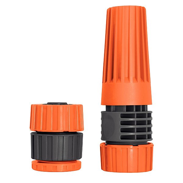 Conjunto para Irrigação Tramontina com Engate e Esguicho Rosqueado para Mangueira 1/2"