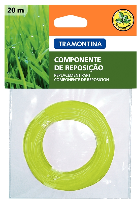 Fio de Nylon 1,8 mm Tramontina para Aparador de Grama com 20 m de Comprimento