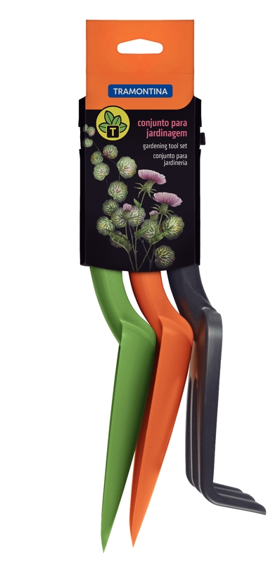 Conjunto para Jardinagem Tramontina em Plástico Colorido 3 Peças