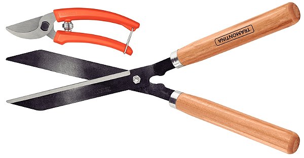 Conjunto de Tesoura de Poda e Tesoura para Cerca Viva/Grama Tramontina 2 Peças