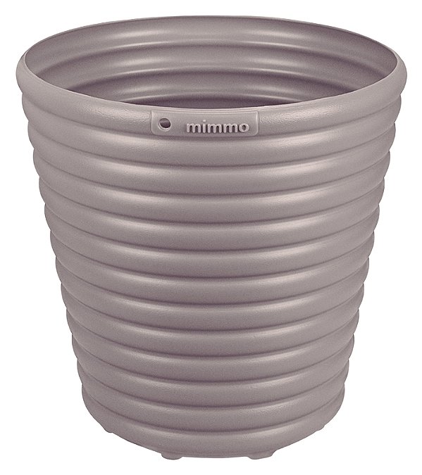Cachepô Vaso Tramontina Mimmo em Plástico Cinza 5,5 L