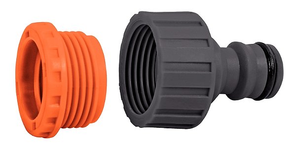 Adaptador Fêmea Tramontina com Rosca 3/4" e Redução 1/2" em Plástico para Jardim