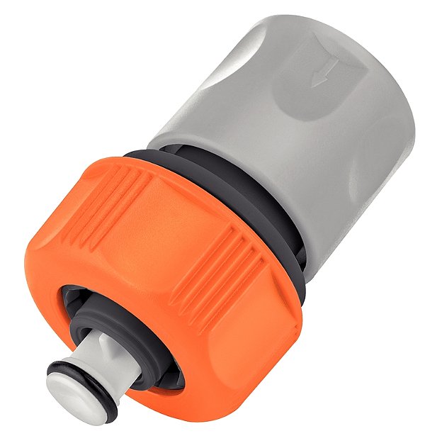 Engate Rápido com Aquastop Tramontina em Plástico para Mangueira 5/8" e 3/4"