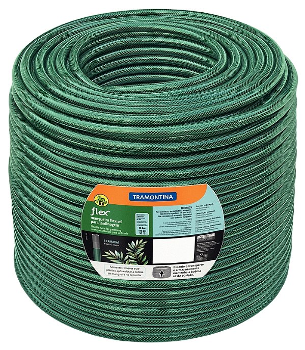 Mangueira Flex 5/8" Tramontina Verde em PVC 3 Camadas 100 m