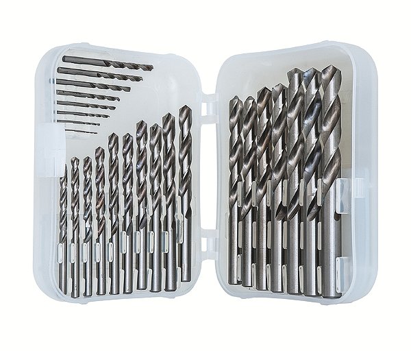 Jogo de Brocas HSS para Aço Tramontina MASTER DIN 338 - 25 Peças (Contém brocas de 1 mm a 13 mm)
