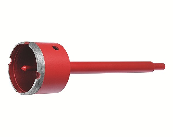 Serra Copo Diamantada 100 mm Tramontina MASTER com Haste e Pino Guia
