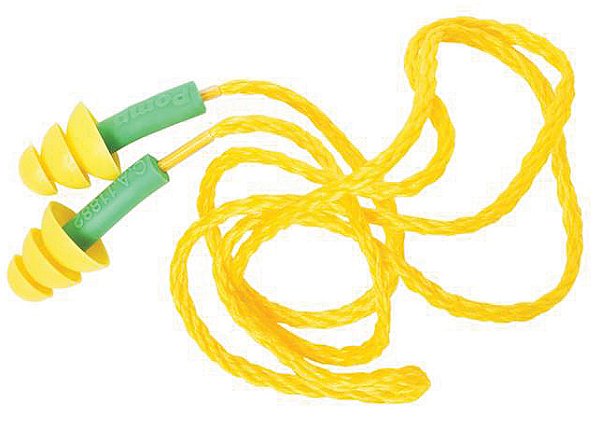 Protetor auditivo tipo plug tamanho M 17 dB de silicone com cordão em poliéster H0002311969 Milenium 3M