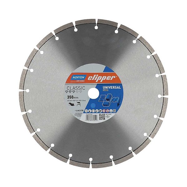 Disco diamantado 350mm segmentado Classic Universal CLIPPER