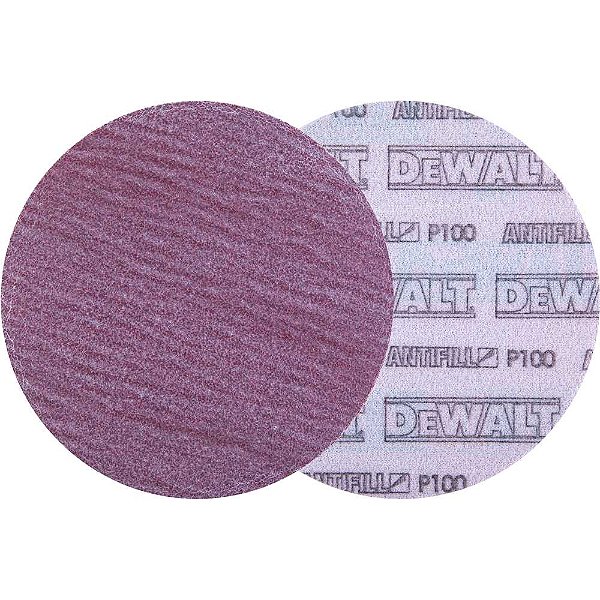 Disco de lixa Sistema Fixa Fácil* 127mm Grão 100 sem furos DAS20100V5 DEWALT