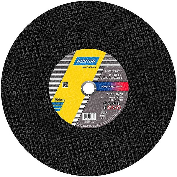 Disco de corte STANDART 350mm x 3,2mm x 25,4mm 66252850819 NORTON