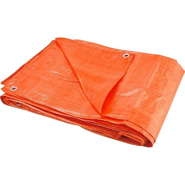 Lona de polietileno laranja 10m x 4m 100 micra VONDER LEVE