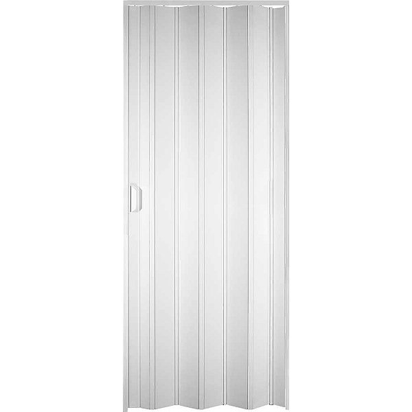 Porta sanfonada PVC 96cm x 210cm branco neve 20133 PLASFLEX