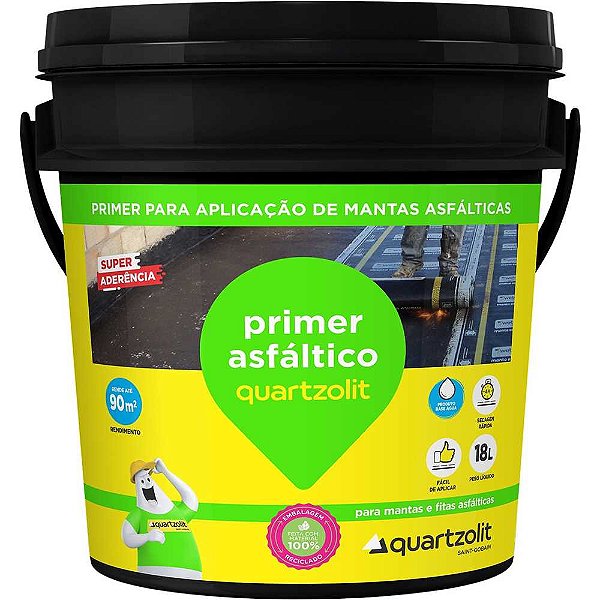 Primer impermeabilizante para manta asfáltica 18L 0607.00042.0018BD QUARTZOLIT