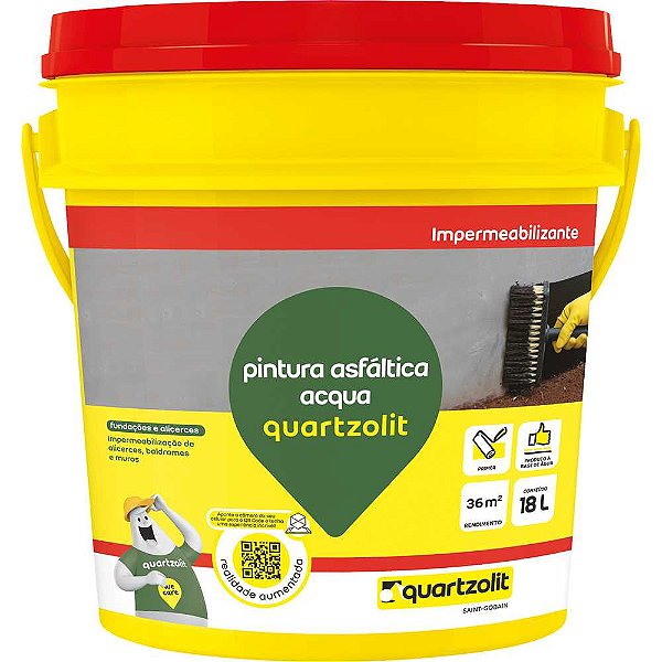 Pintura asfáltica impermeabilizante Acqua 33583.02.34.056 QUARTZOLIT