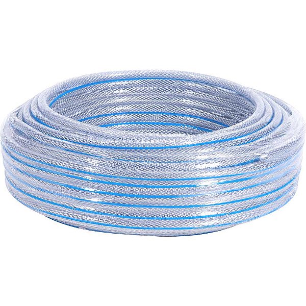Mangueira cristal trançada PTN 250 1/4" rolo com 50 metros NOVE54