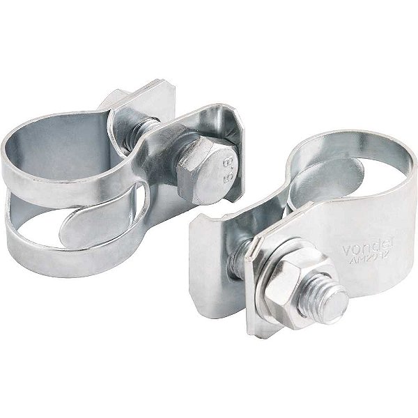 Abraçadeira para mangote aço carbono largura 32mm AM 29mm - 32mm pacote com 10 peças VONDER