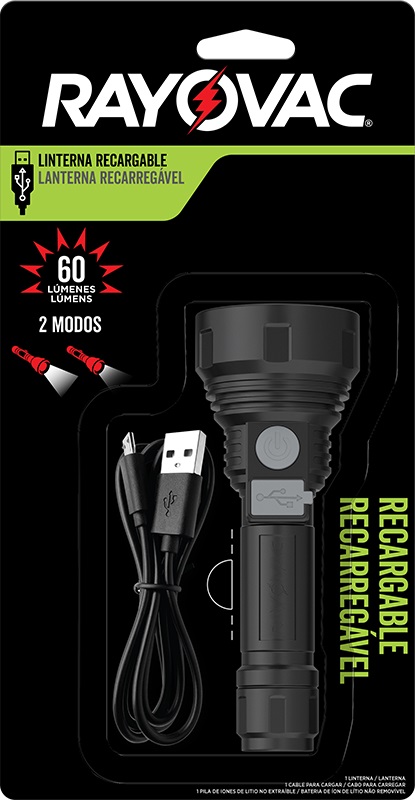 Mini lanterna recarregável 60 lm ROVVPHCL4 RAYOVAC