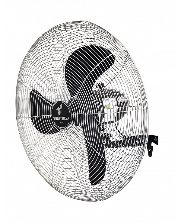 Ventilador de parede oscilante 65,0cm 110V/220V preto e cromado VPL 10201 VENTISILVA