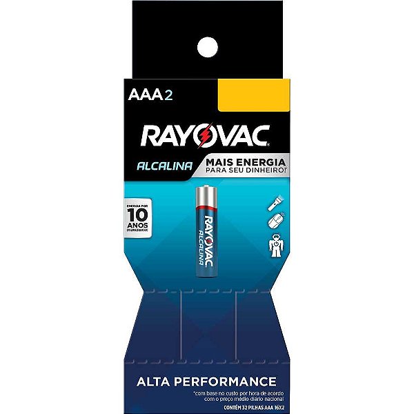 Pilha alcalina palito (AAA) com 32 peças 20321 RAYOVAC
