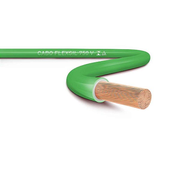 Cabo flexível 750V 1,5 mm² x 100 metros verde SIL