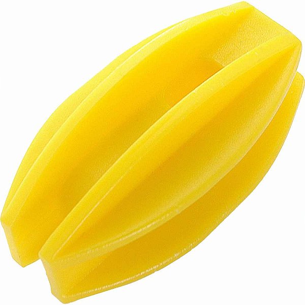 Isolador plástico tipo castanha amarelo com 50 peças 10283 SENTINELA