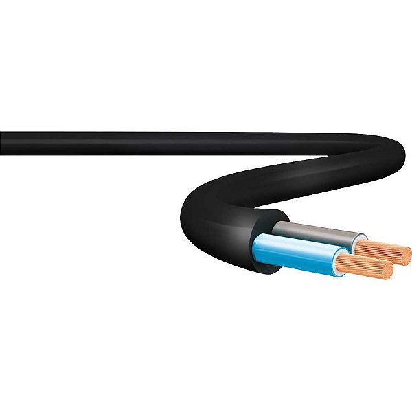 Cabo flexível 2 x 1,5 mm² PP 500V SIL