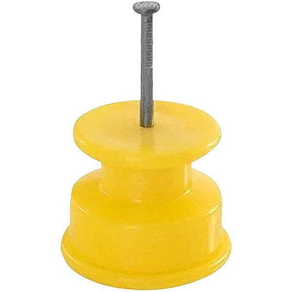Roldana plástica 30mm x 30mm amarela com 100 peças 10289 SENTINELA
