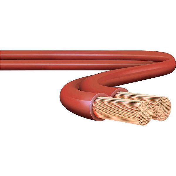 Cabo flexível paralelo 300V 2 x 1,5 mm² com 100 metros marrom SIL