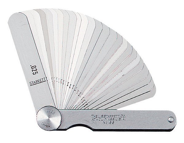 Cálibre de folga 0,05mm a 1,00mm com 20 lâminas 114mm 66 MB STARRET