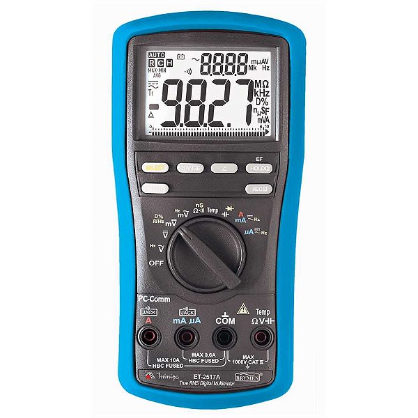 Multímetro digital TRUE RMS ET-2517 600V CAT lV MINIPA