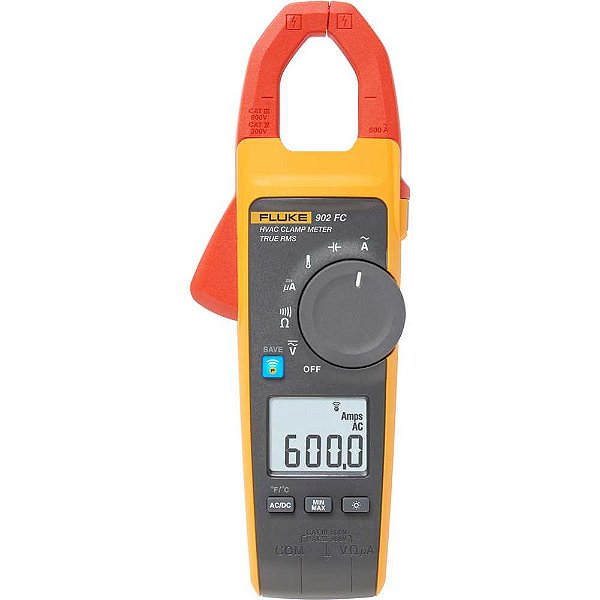 Alicate Amperímetro digital HVAC True-RMS sem fio 902 FC FLUKE