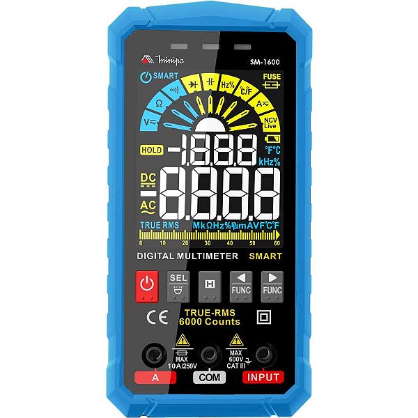 Multimetro digital CAT III SM-1600 MINIPA