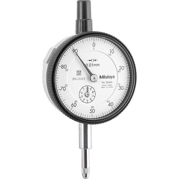 Relógio comparador analógico 0,01mm x 10mm 2046A MITUTOYO