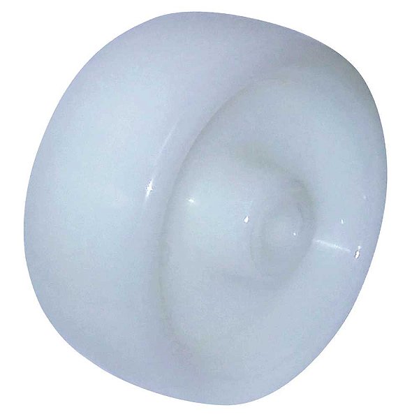 Roda 4" de nylon branca R 412 N RODCAR