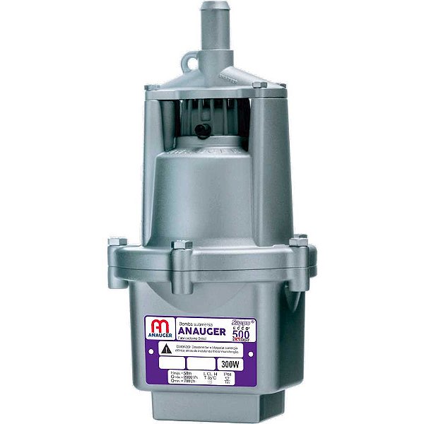 Bomba submersa vibratória saída 3/4" 300W ECCO 500 Extreme 127V 60514 ANAUGER