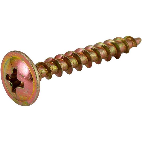 Parafuso madeira chipboard cabeça flangeada fenda cruzada/phillips 3,5mm x 25mm caixa com 500 peças VONDER