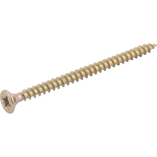 Parafuso madeira chipboard cabeça chata fenda cruzada/pozidrive 4,0mm x 60,0mm caixa com 500 peças VONDER