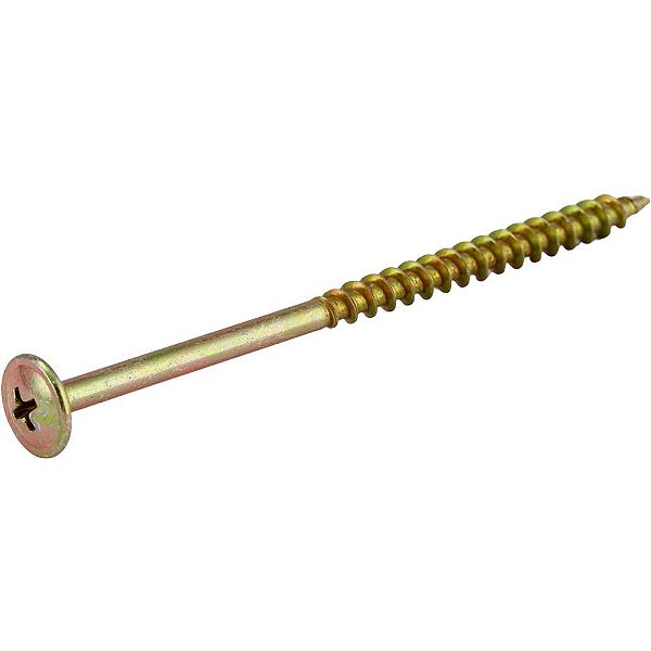 Parafuso madeira chipboard cabeça flangeada fenda cruzada/phillips 6,0mm x 100mm caixa com 1.200 peças VONDER