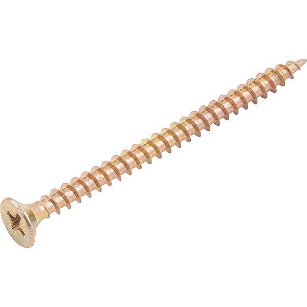 Parafuso madeira chipboard cabeça chata fenda cruzada/phillips 4,0mm x 55,0mm caixa com 1.000 peças VONDER