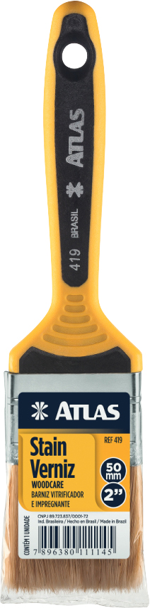 Pincel com cerdas brancas longas 2" 419/5 ATLAS