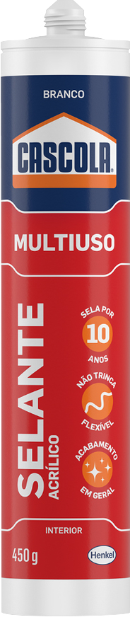 Borracha de silicone branco base água 480g CASCOLA / ALBA